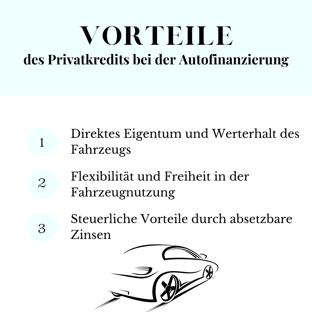 Die Vorteile des Privatkredits bei der Autofinanzierung 