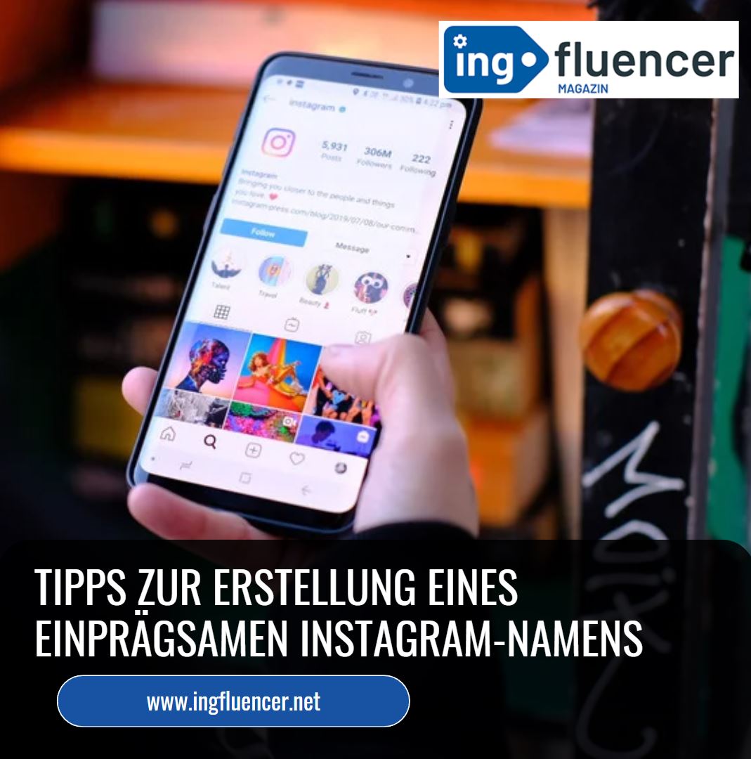 Tipps zur Erstellung eines einprägsamen Instagram-Namens