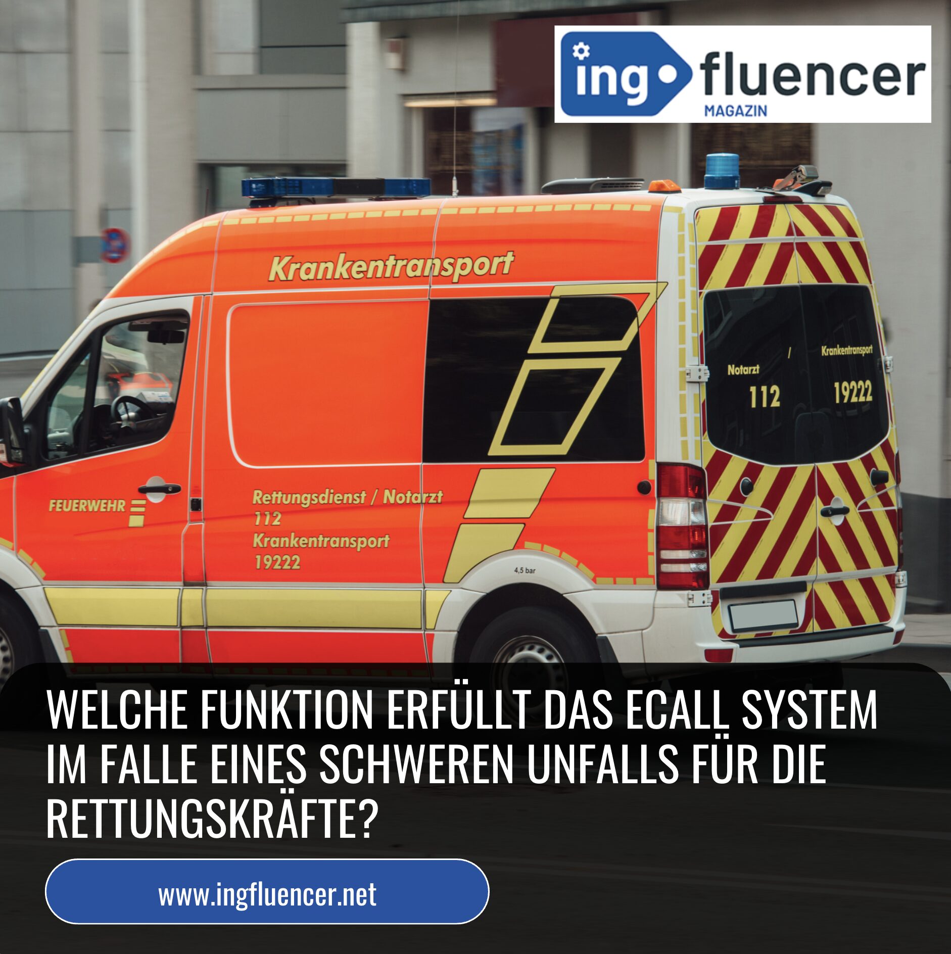 Welche Funktion erfüllt das eCall System im Falle eines schweren Unfalls für die Rettungskräfte?