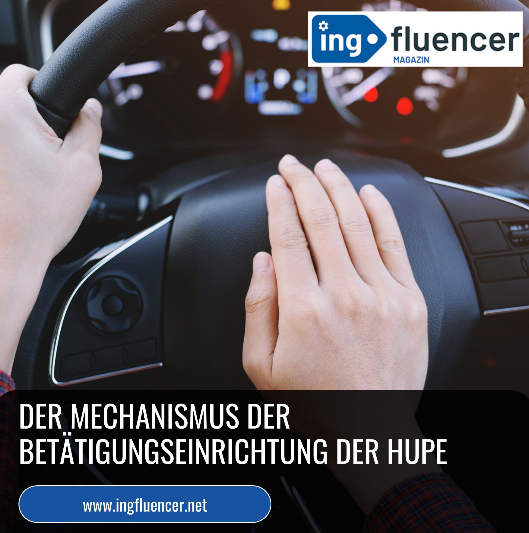 Der Mechanismus der Betätigungseinrichtung der Hupe