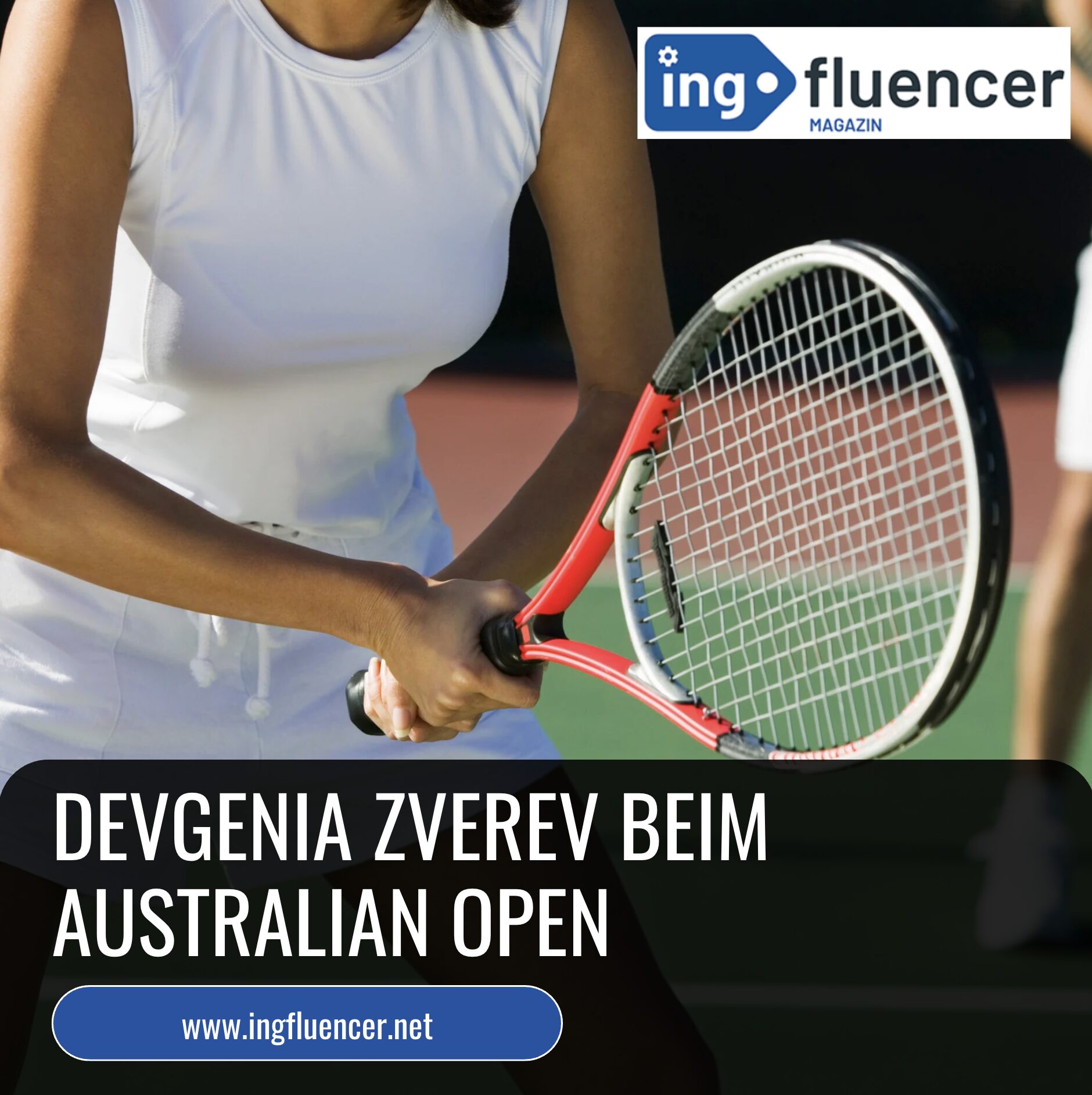Evgenia Zverev beim Australian Open 