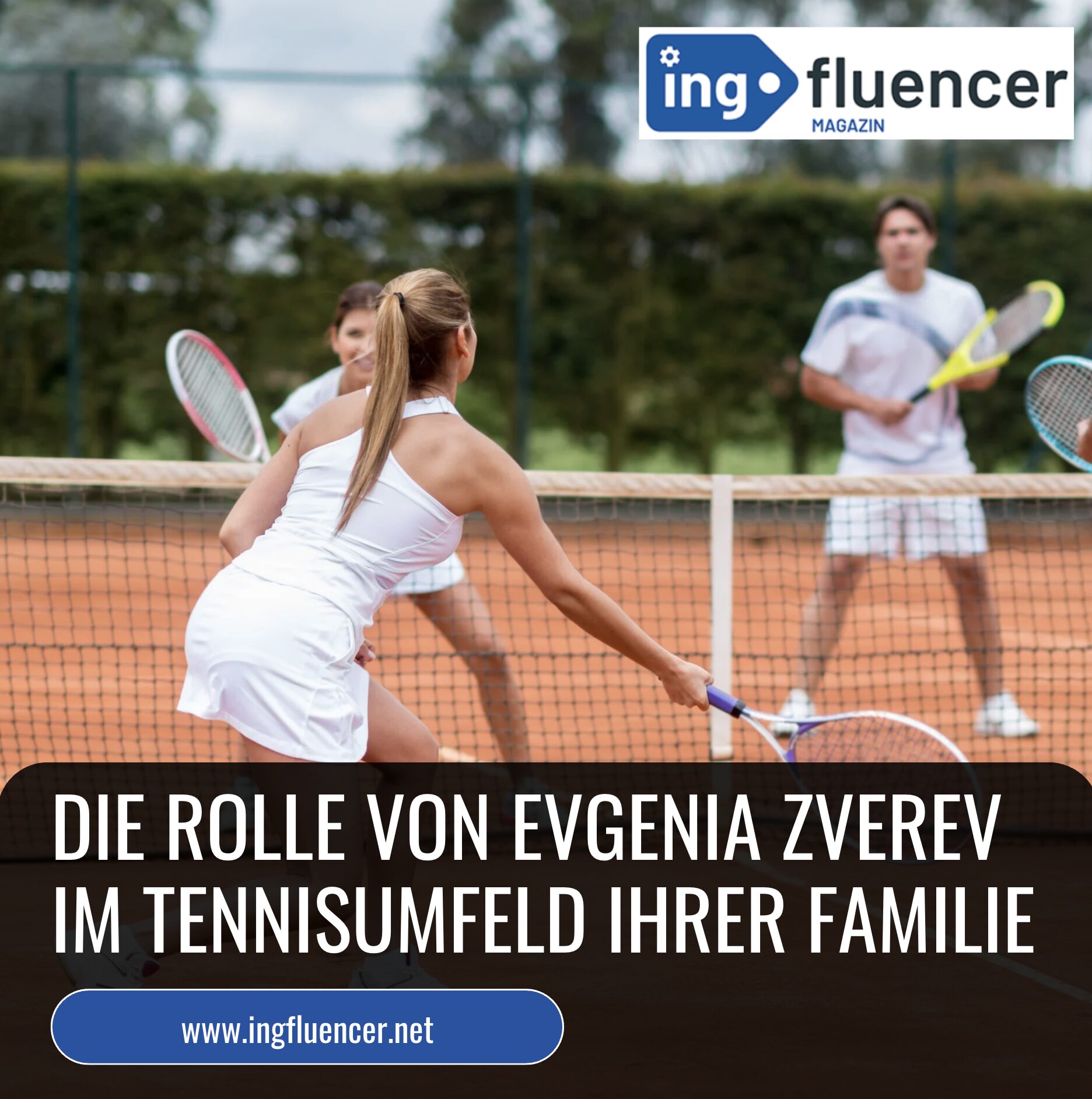 Evgenia Zverev im Tennisumfeld ihrer Familie