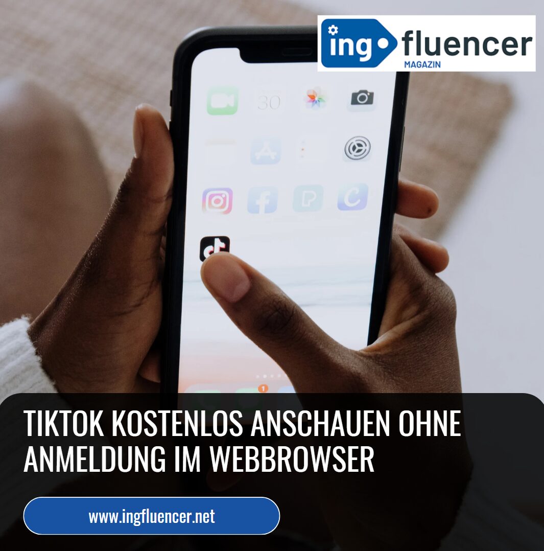 TikTok kostenlos anschauen ohne Anmeldung im Webbrowser
