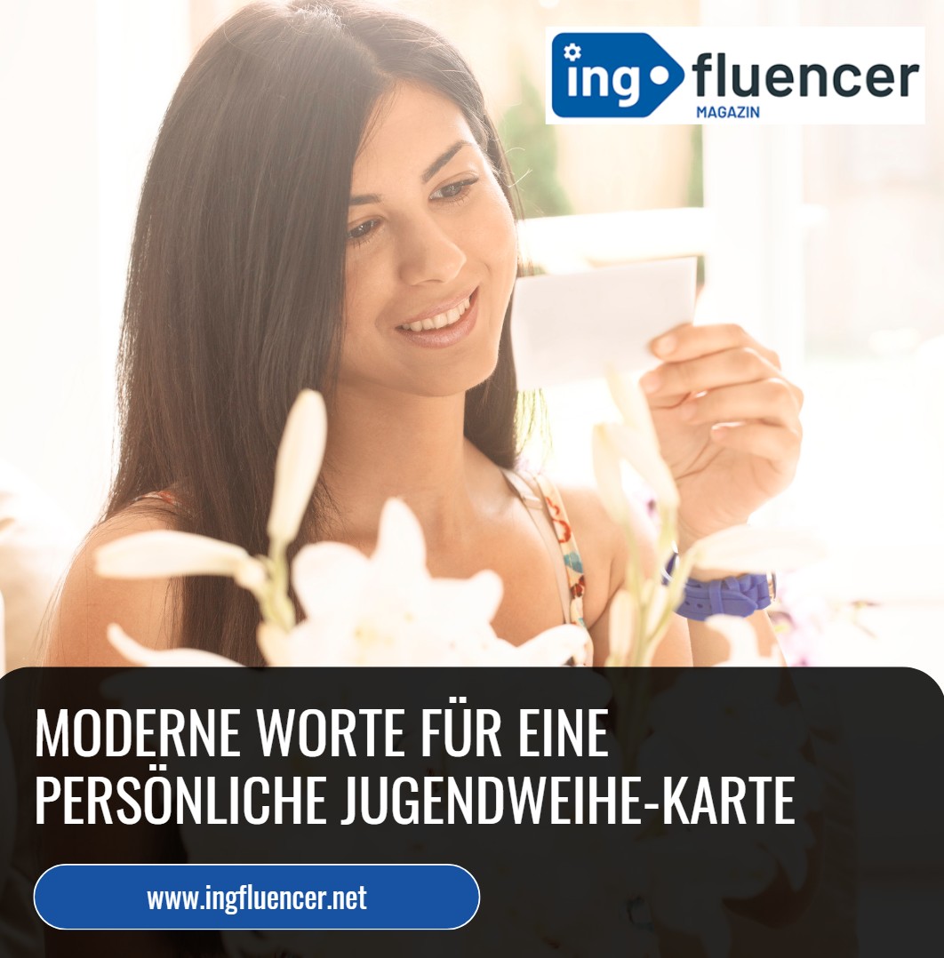 Moderne Worte für eine persönliche Jugendweihe-Karte Moderne Worte für eine persönliche Jugendweihe-Karte